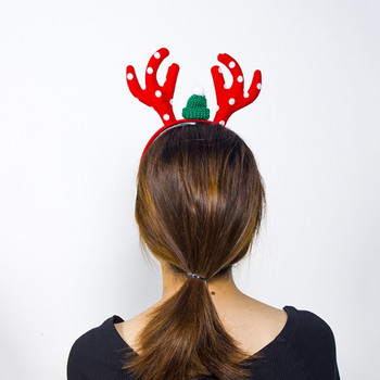 Обръчи за коса от еленови рога Коледна детска лента за глава Шапки за деца Коледен костюм Парти Новогодишни подаръци