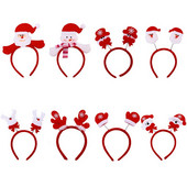 Novi božićni party, rekviziti za blagdanske događaje Proljetna traka za glavu Crvena dječja pokrivala za odrasle Božićni dar Djed Mraz ukras traka za glavu