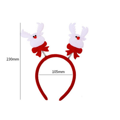 Novi božićni party, rekviziti za blagdanske događaje Proljetna traka za glavu Crvena dječja pokrivala za odrasle Božićni dar Djed Mraz ukras traka za glavu