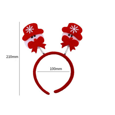 Novi božićni party, rekviziti za blagdanske događaje Proljetna traka za glavu Crvena dječja pokrivala za odrasle Božićni dar Djed Mraz ukras traka za glavu