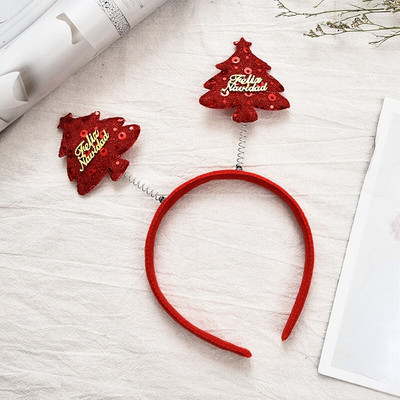 Merry Christmas Antlers Bandita Kawaii Craciun Cap Catarama Decor Mos Craciun Om de zapada Cap Port Accesorii de par pentru fete