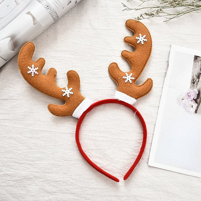Merry Christmas Antlers Bandita Kawaii Craciun Cap Catarama Decor Mos Craciun Om de zapada Cap Port Accesorii de par pentru fete