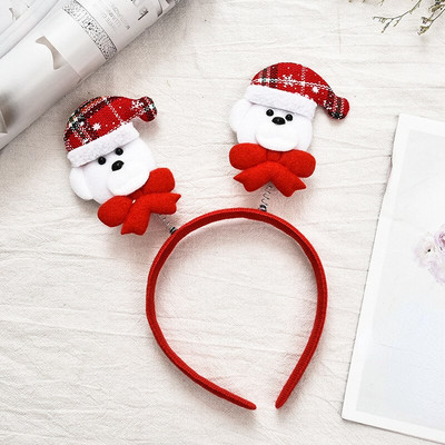 Merry Christmas Antlers Bandita Kawaii Craciun Cap Catarama Decor Mos Craciun Om de zapada Cap Port Accesorii de par pentru fete