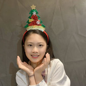 Творческа коледна шапка и лента за глава Празнична украса Детски рожден ден Атмосфера Подаръци Две опции Безплатна доставка