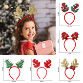 Χριστουγεννιάτικες κορδέλες 2023 Πρωτοχρονιά Δώρα για παιδιά Santa Elk Χιονάνθρωπος Αξεσουάρ μαλλιών Χριστουγεννιάτικη διακόσμηση Noel Natal Navidad 2022
