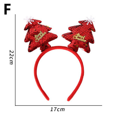 Χριστουγεννιάτικες κορδέλες 2023 Πρωτοχρονιά Δώρα για παιδιά Santa Elk Χιονάνθρωπος Αξεσουάρ μαλλιών Χριστουγεννιάτικη διακόσμηση Noel Natal Navidad 2022