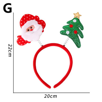 Χριστουγεννιάτικες κορδέλες 2023 Πρωτοχρονιά Δώρα για παιδιά Santa Elk Χιονάνθρωπος Αξεσουάρ μαλλιών Χριστουγεννιάτικη διακόσμηση Noel Natal Navidad 2022