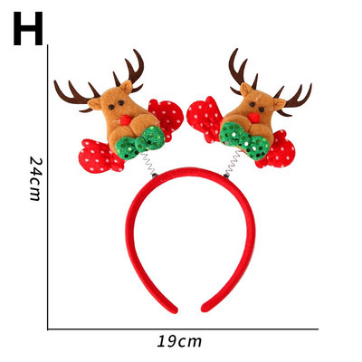 Χριστουγεννιάτικες κορδέλες 2023 Πρωτοχρονιά Δώρα για παιδιά Santa Elk Χιονάνθρωπος Αξεσουάρ μαλλιών Χριστουγεννιάτικη διακόσμηση Noel Natal Navidad 2022
