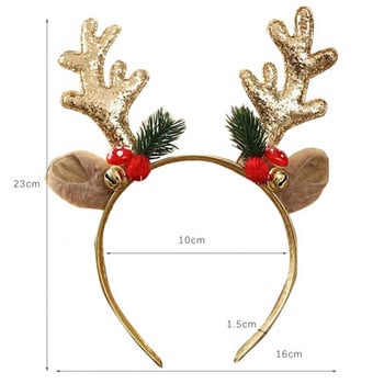 Xiaomi Χριστουγεννιάτικες κορδέλες για Παιδιά Elk Antlers Baby Headband Diadem Elf Ears Horns Noel Navidad 2023 Δώρο αξεσουάρ μαλλιών