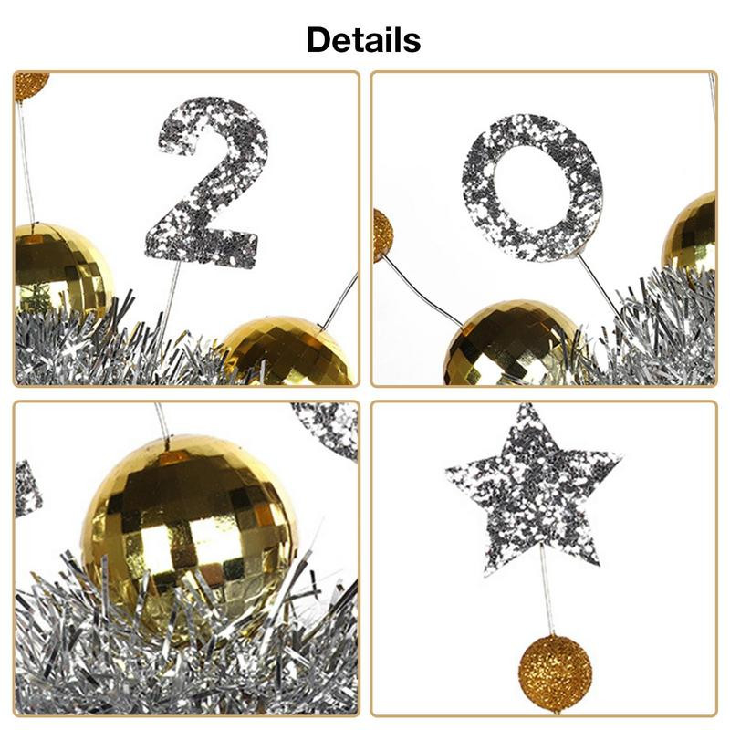 Head uut aastat 2023 Peakate Jõulukingitus Tähed Drcoration Peapael Häid jõule Peapael Juukserõngas Rhinestone Crown