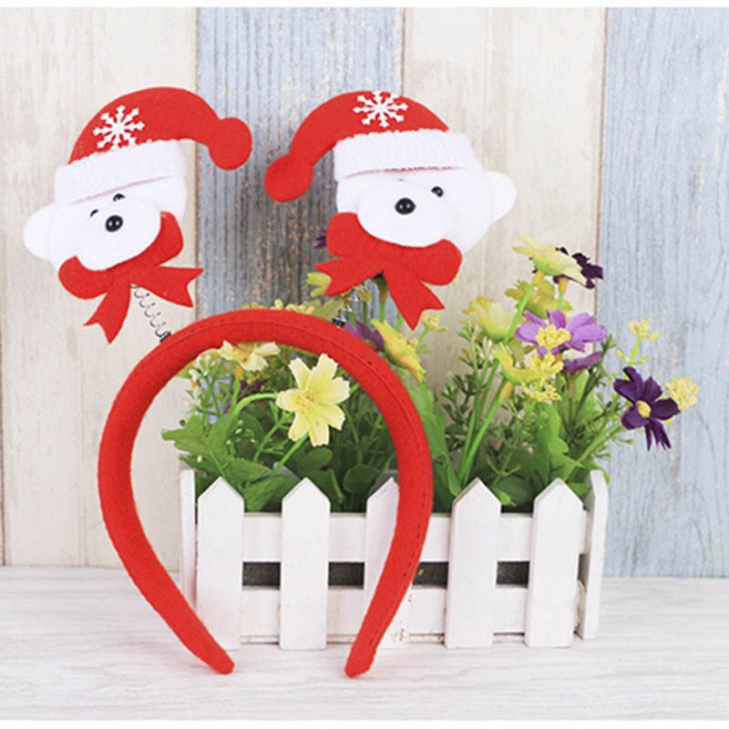 Božićni ukrasi Djeda Mraza, traka za glavu, kopča za glavu, slatki snjegović, medvjed, oblik losa za djecu, božićni poklon za zabavu MR0037