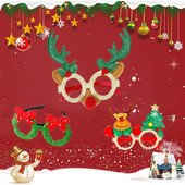 Нови очила за коледна украса Коледен подарък Празнично парти Творческа рамка за очила Консумативи за украса за коледно парти