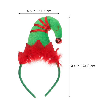 Κεφαλόδεσμος Χριστουγεννιάτικο Καπέλο Ξωτικό Τάρανδος Santa Hairhoop Headdressantlers Παιδικά αυτιά Καπέλα κεφαλής γιορτινό δέντρο Headpiece Party Hairband