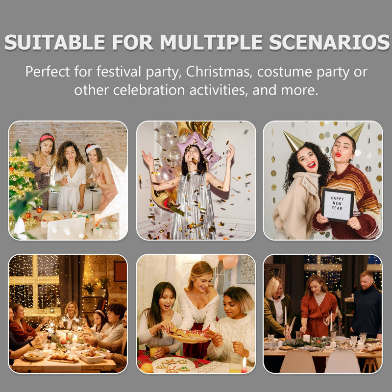 Traka za glavu Božićna kapa Vilenjački sob Djed Božićnjak Obruč za kosu Ukrasi za glavu Dječje uši Pokrivala za glavu Blagdansko drvce Traka za kosu za zabavu