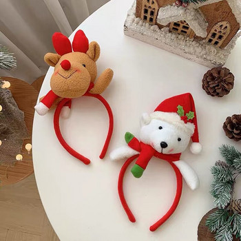 1 τεμ Χριστουγεννιάτικα Αξεσουάρ Μαλλιών Αξεσουάρ Ελαφιών για Παιδιά Προσφορές Χριστουγεννιάτικου πάρτι για ενήλικες Santa Xmas Hair Band clasp Headwear