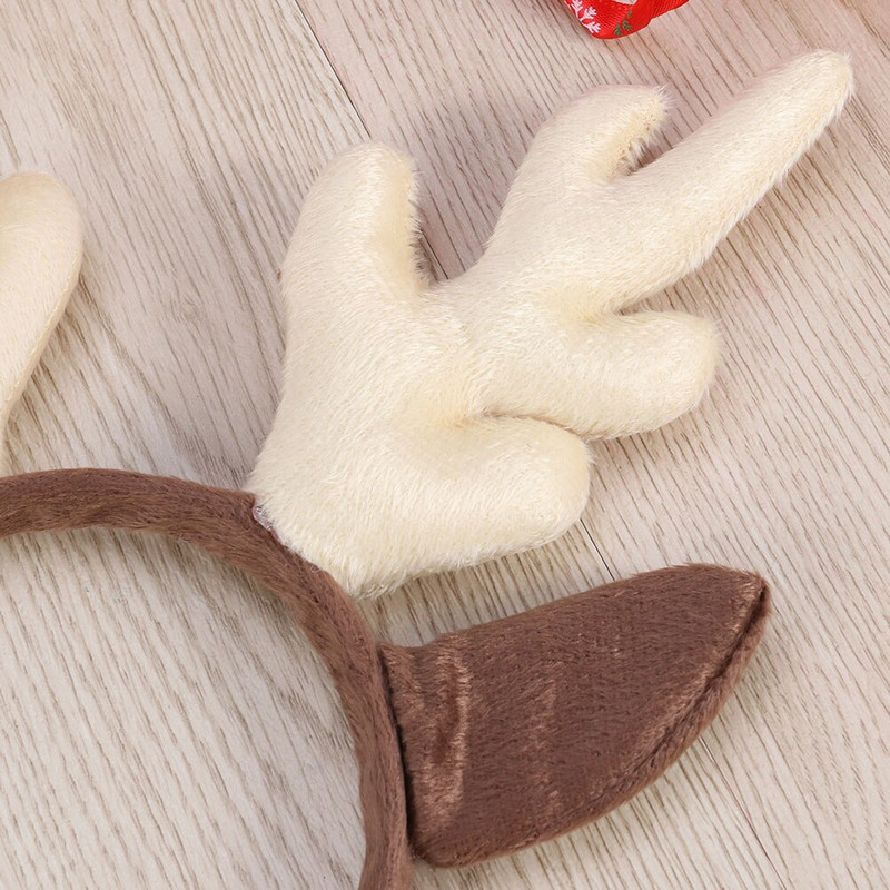 Bentite de Crăciun de ren Bentite pentru cap Copii Coarn de cap Coș de sărbători Adulti Căprioară Căprioară de petrecere Costum Cerc de pluș Păr