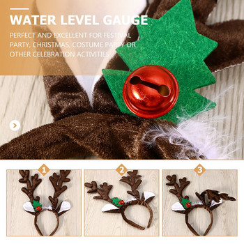 Headband Antler Christmas Reindeer Antlers Deer Headbandshair Hairband Γυναικεία Αξεσουάρ κεφαλόδεσμος Κοστούμια Διακόσμηση για πάρτι