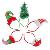 Bandă pentru cap Pălărie de Crăciun Elf Reni Moș Crăciun Coafuri Copii Urechi Crăciun pentru cap Arborele de vacanță Piese pentru păr Bentita de petrecere