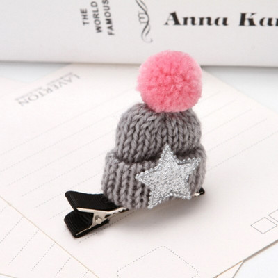 1 TK jõulujuuksenõela kaunistus, väike müts, juukseklamber, villase peaga pandlaga peakatte aksessuaar tüdrukutele ja lastele pühadepeo kaunistamiseks