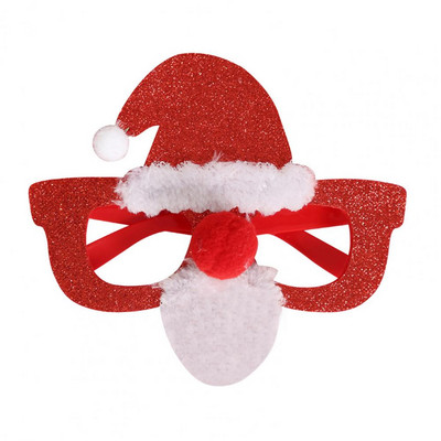 Delicat de lungă durată, încântător, Moș Crăciun, Pomul de Crăciun, Cadru de ochelari de elan pentru Crăciun Ochelari de vedere de Crăciun Ochelari de Crăciun