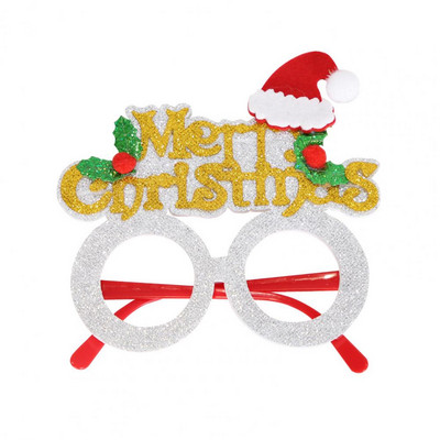 Delicat de lungă durată, încântător, Moș Crăciun, Pomul de Crăciun, Cadru de ochelari de elan pentru Crăciun Ochelari de vedere de Crăciun Ochelari de Crăciun