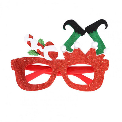 Delicat de lungă durată, încântător, Moș Crăciun, Pomul de Crăciun, Cadru de ochelari de elan pentru Crăciun Ochelari de vedere de Crăciun Ochelari de Crăciun