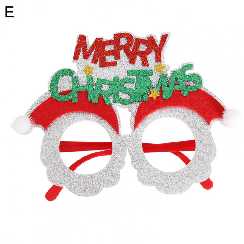 Subtilus ilgai išliekantis mielas Kalėdų Senelis Kalėdų eglutė briedžių akinių rėmelis Kalėdoms Kalėdiniai akiniai Kalėdiniai akiniai