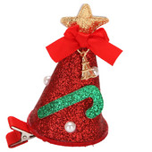 Božićne kopče za kosu Šešir za božićno drvce Pokrivalo za glavu Božićno pokrivalo za kosu Dodatak za kosu za djevojčicu, dijete, blagdanski ukras za zabavu