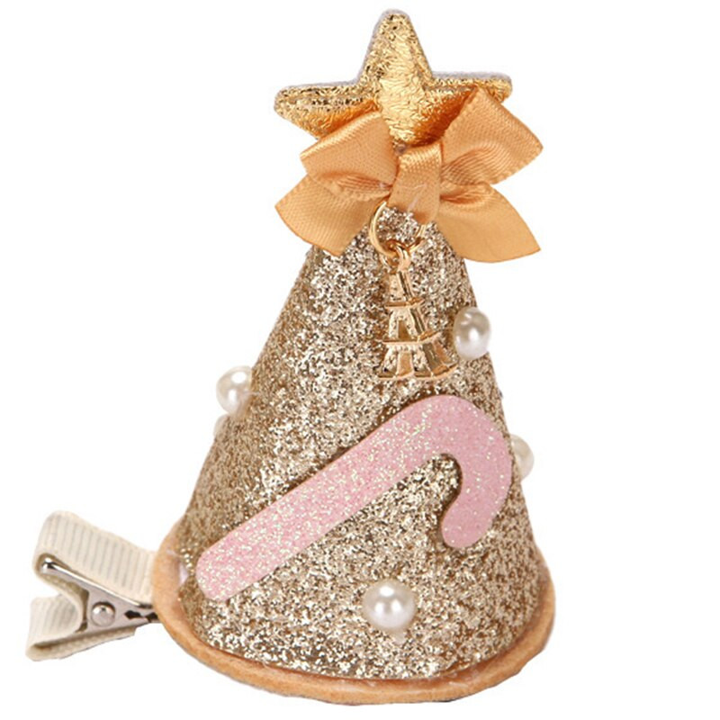 Božićne kopče za kosu Šešir za božićno drvce Pokrivalo za glavu Božićno pokrivalo za kosu Dodatak za kosu za djevojčicu, dijete, blagdanski ukras za zabavu