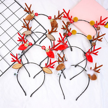 Νέο για παιδιά Ενήλικες που αναβοσβήνουν Headbands Φωτεινό ελαφάκι Light Up Χριστουγεννιάτικες κορδέλες Χριστουγεννιάτικες διακοσμήσεις LED Κορδέλα μαλλιών