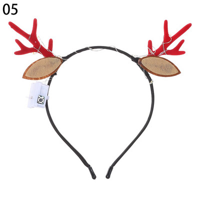 Novo za djecu Trepereće trake za glavu Svjetleći rogovi Svjetleće božićne trake za glavu Božićni ukrasi LED trake za kosu