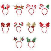 Crtani crveni božićni remen za kosu Djed Mraz Snjegović Antlers Traka za glavu Sretan Božić Dekoracija Odrasla djeca