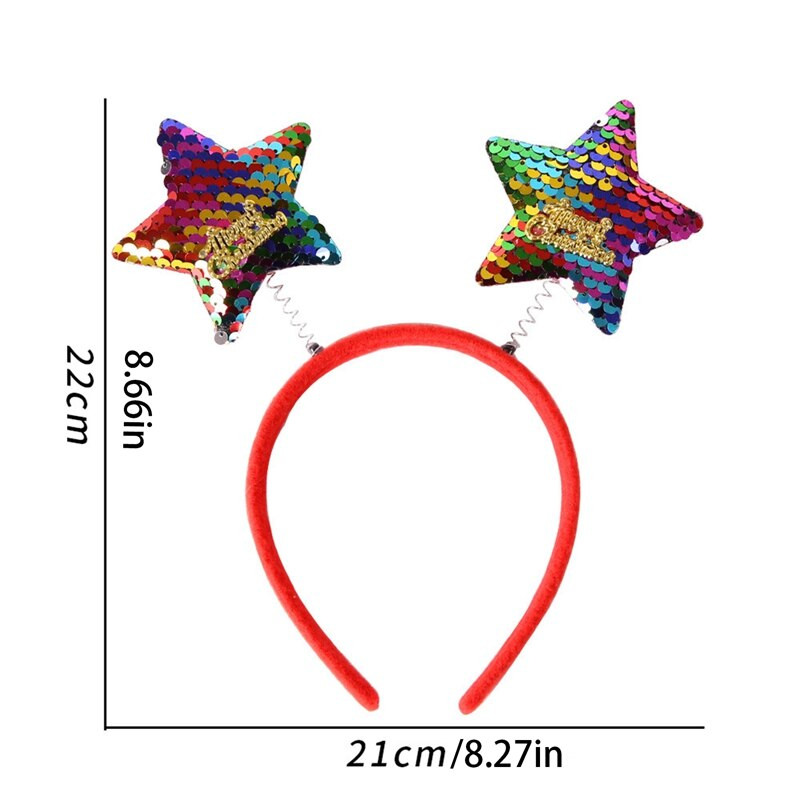 Crtani crveni božićni remen za kosu Djed Mraz Snjegović Antlers Traka za glavu Sretan Božić Dekoracija Odrasla djeca