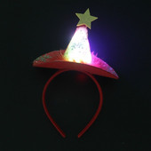 LED svjetla Sjajuće crveno perje Šeširi Trake za glavu Pokrivala za glavu Lopta za zabavu Dijete Odrasli Dekoracije Božić Rođendan Vjenčanje