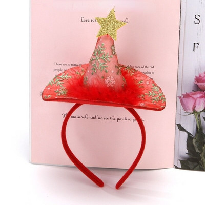 LED svjetla Sjajuće crveno perje Šeširi Trake za glavu Pokrivala za glavu Lopta za zabavu Dijete Odrasli Dekoracije Božić Rođendan Vjenčanje