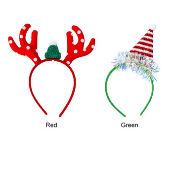 Για Παιδιά Ενήλικες Χριστουγεννιάτικο ύφασμα κεφαλόδεσμου Styling Φορητό ντεκόρ για πάρτι Cosplay Φεστιβάλ δώρων ανθεκτικά αξεσουάρ μαλλιών