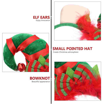 Χριστουγεννιάτικα μαλλιά κεφαλόδεσμος καπέλο καπέλα Αξεσουάρ Διακόσμηση Ξωτικό πάρτι φωτογραφικά στηρίγματα Bandssnowflake Τάρανδος Γυναικείες παντόφλες Santa Tree