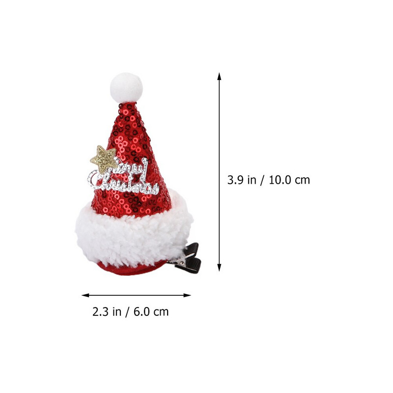 Jõulud Juuksed Hatparty Klambrid Peapael Jõuluvana Barrettes Armas Band Peakate Peakate Aksessuaarid Täiskasvanute Dekoratsioon Juuksenõel Bopper Mini