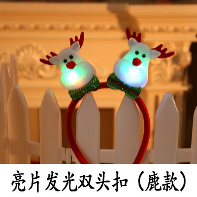 Jõulupeapaelad lastele Täiskasvanutele Jõuluvana Põdrasarved Peapael lastele Päkapikukõrvad Juuksepaelad Kingitustarvikud 2023 Led-tuledega