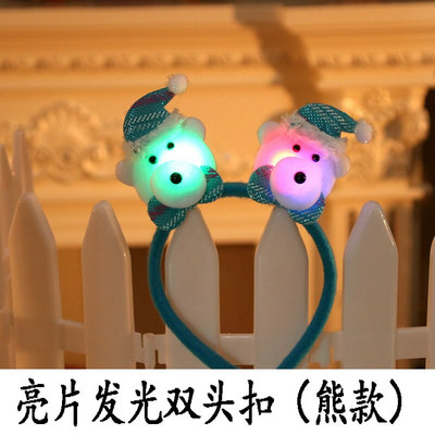 Jõulupeapaelad lastele Täiskasvanutele Jõuluvana Põdrasarved Peapael lastele Päkapikukõrvad Juuksepaelad Kingitustarvikud 2023 Led-tuledega