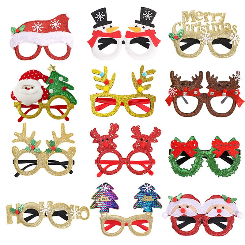 Armsad multifilmid, lausriidest jõulupidu, naljakad prillid lastele, naised, mehed, jõuluvana jõulupuu 2023 uusaasta kingitus