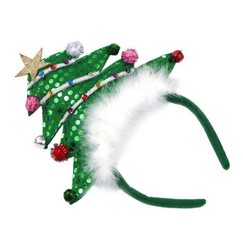 Χριστουγεννιάτικες γιορτές Headbandswomen Tree Kids Headband Funny Hat Monthspink Elf Led Pieces Φιόγκος λευκόχρυσο καρό τάρανδος