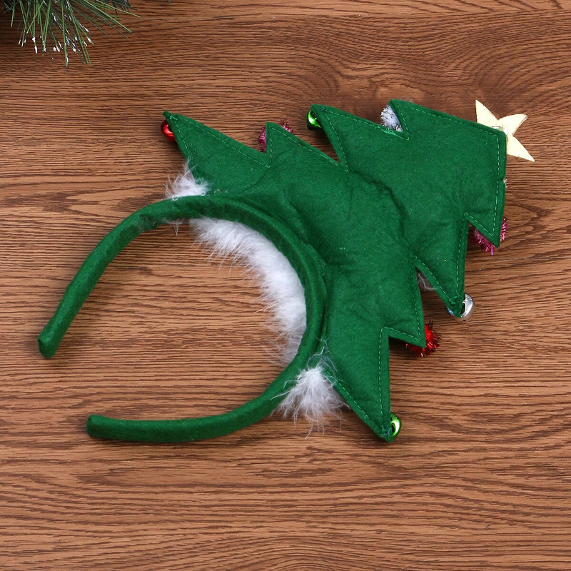 Sărbători de Crăciun bentite copac copac copii bentiță pălărie amuzantă lună roz Spiriduş Led piese fundă aur alb ren carouri lumina