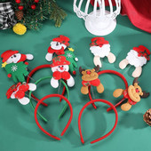 Božićna traka za glavu Božićna crtana traka za glavu Božićna kopča za glavu Božićni ukrasi Trake za glavu sa šeširom sobova Djeda Božićnjaka