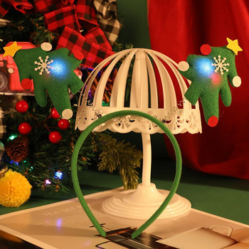Χριστουγεννιάτικο κεφαλόδεσμο Χριστουγεννιάτικο καρτούν Headband Χριστουγεννιάτικη πόρπη κεφαλιού Χριστουγεννιάτικα διακοσμητικά χριστουγεννιάτικα τάρανδος Καπέλο Santa