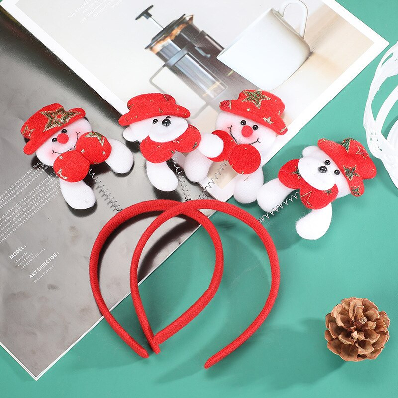 Božićna traka za glavu Božićna crtana traka za glavu Božićna kopča za glavu Božićni ukrasi Trake za glavu sa šeširom sobova Djeda Božićnjaka