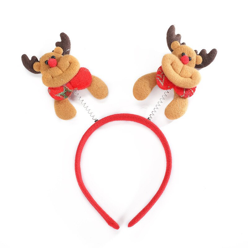 Božićna traka za glavu Božićna crtana traka za glavu Božićna kopča za glavu Božićni ukrasi Trake za glavu sa šeširom sobova Djeda Božićnjaka