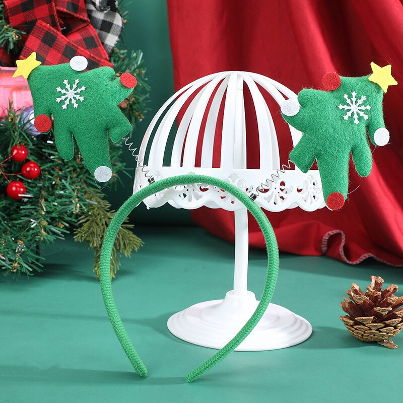 Božićna traka za glavu Božićna crtana traka za glavu Božićna kopča za glavu Božićni ukrasi Trake za glavu sa šeširom sobova Djeda Božićnjaka