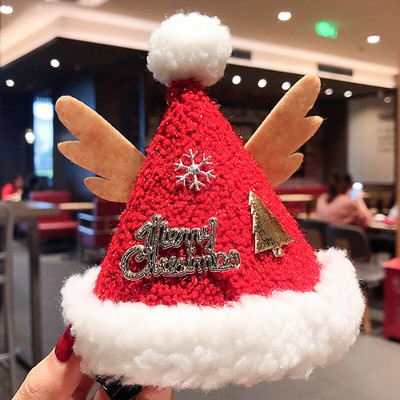 Armsad täiskasvanud lapsed jõulukaunistus Juuksenõel Armas põdrasarvest peakate Juuksenõel Müts Juuksepael Juukseaksessuaarid Kleit