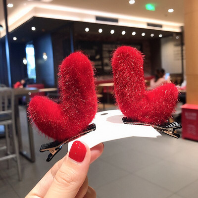 Armsad täiskasvanud lapsed jõulukaunistus Juuksenõel Armas põdrasarvest peakate Juuksenõel Müts Juuksepael Juukseaksessuaarid Kleit